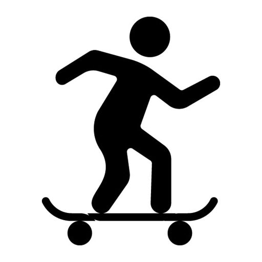 Skateboarding Glyph Icon | Recreations
