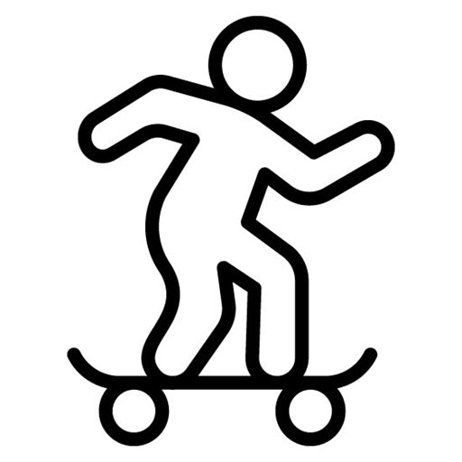Skateboarding Icon | Recreations