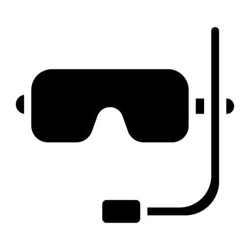 Snorkeling Glyph Icon | Recreations