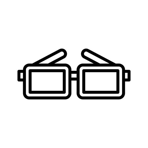 Cinema Glasses Icon