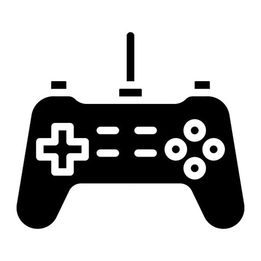 Video Games Glyph Icon | Recreations