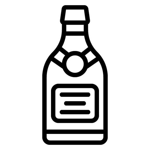 Champagne Bottle Icon | Nightclub