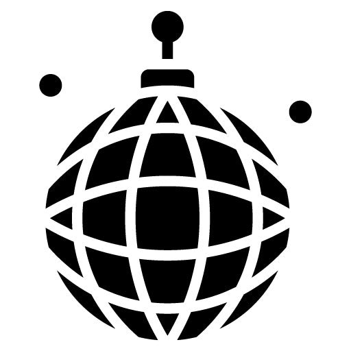 Disco Ball Glyph Icon | Nightclub