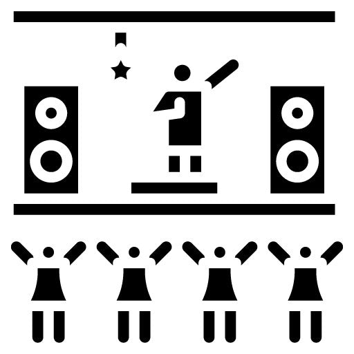 Nightclub Party Glyph Icon