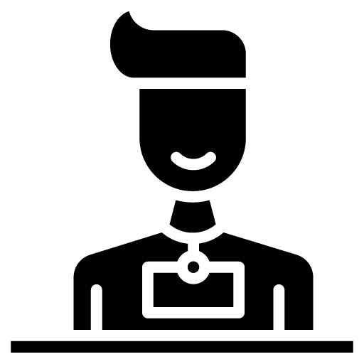 Nightclub Staff Glyph Icon