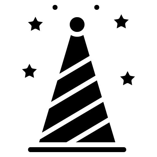 Party Hat Glyph Icon | Nightclub