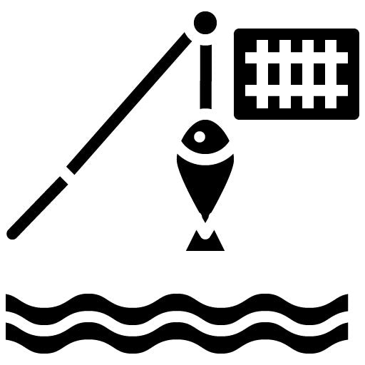 Fishery Glyph Icon