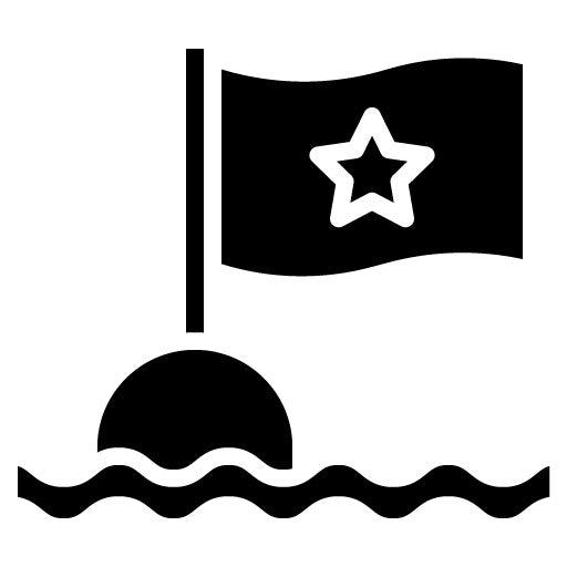 Nautical Flag Glyph Icon