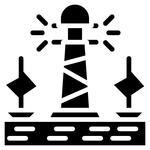 Passenger Terminal Glyph Icon
