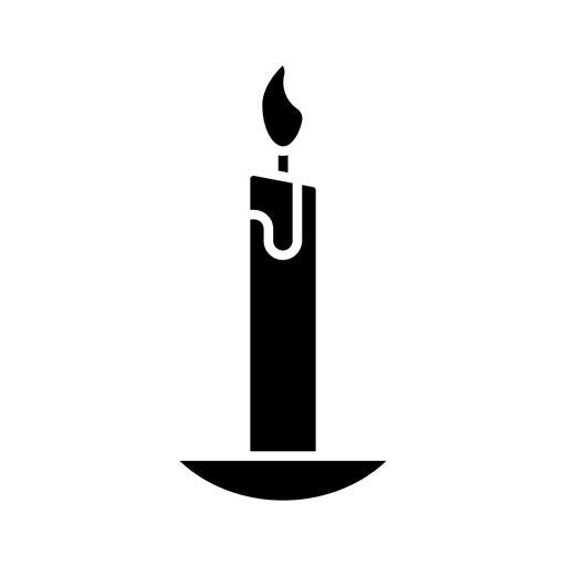 Candle Glyph Icon