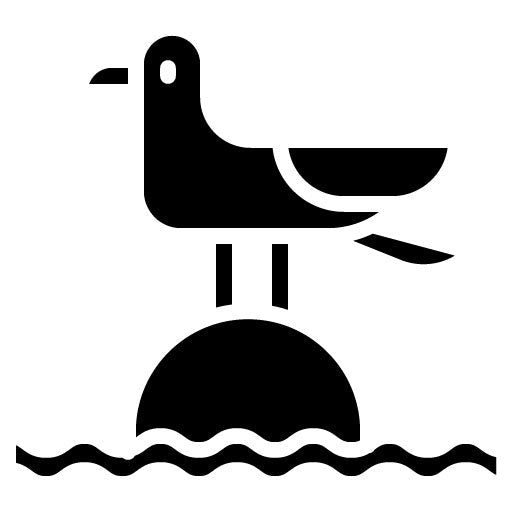 Seagull Glyph Icon | Harbour