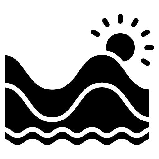 Tide Chart Glyph Icon