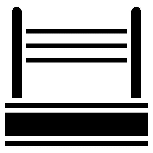 Boxing Arena Glyph Icon