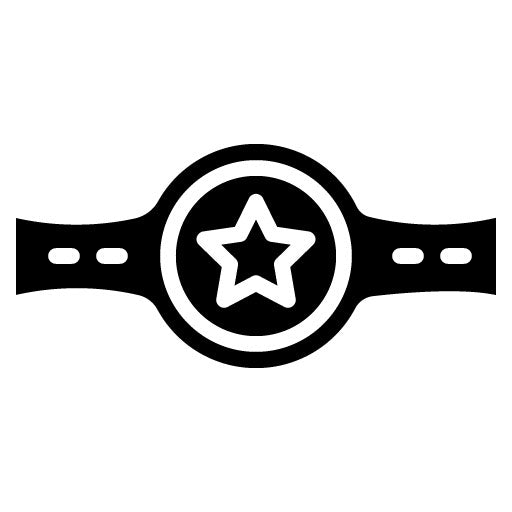 Boxing Champion Belt Glyph Icon