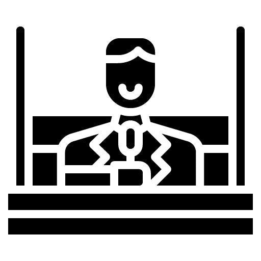 Boxing Promoter Glyph Icon