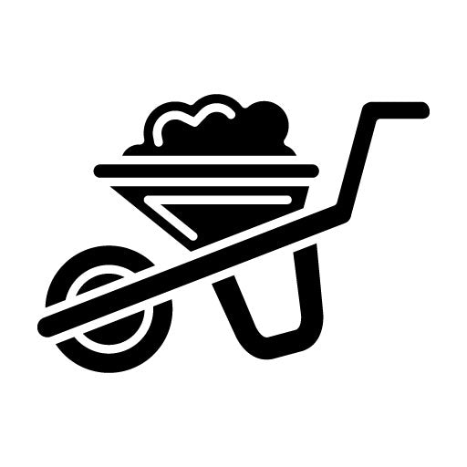 Wheelbarrow Glyph Icon | Engineering
