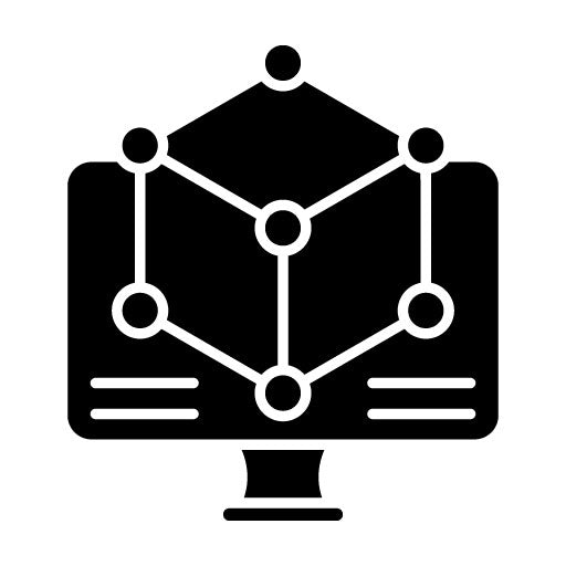 3d Modeling Glyph Icon | Engineering