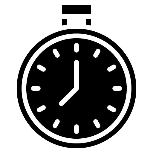 Boxing Timer Glyph Icon