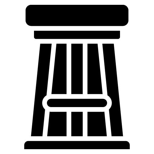 Corner Stool Glyph Icon