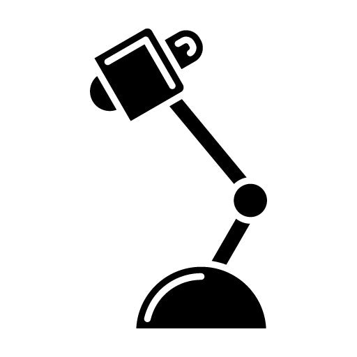 Desk Lamp Glyph Icon | Engineering