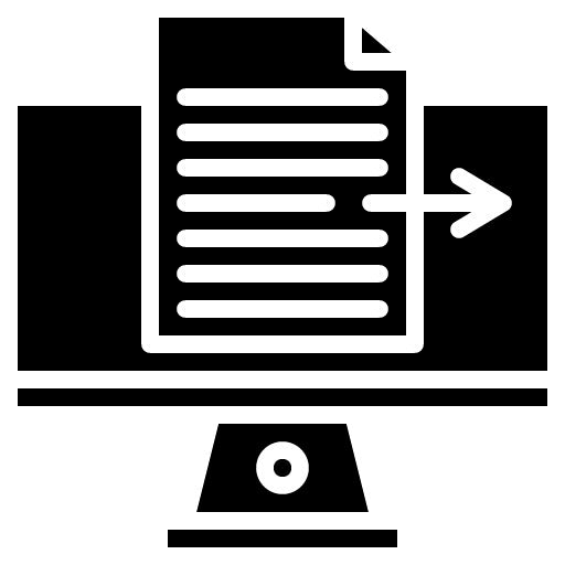 Data Compression Glyph Icon