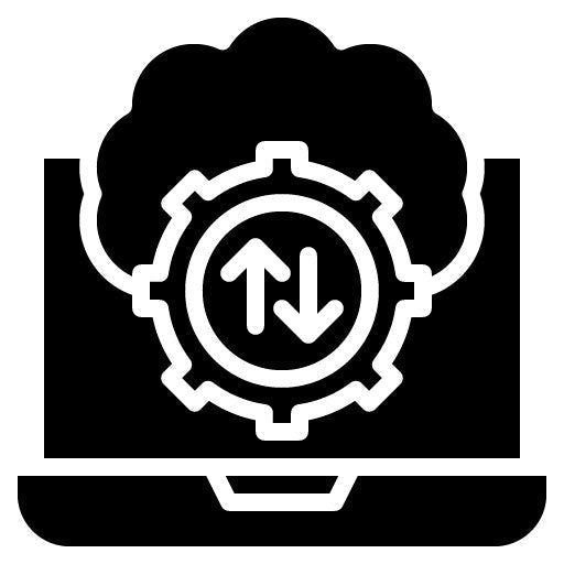 Data Migration Glyph Icon