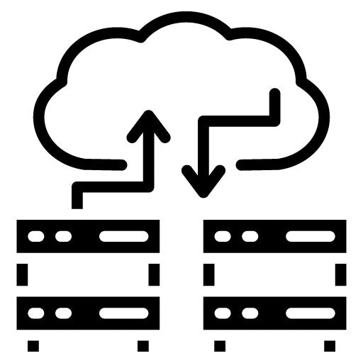 Data Replication Glyph Icon