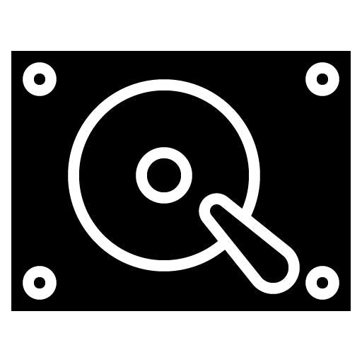 Disk Partition Glyph Icon