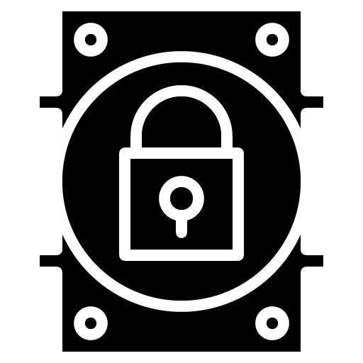 Encrypted Drive Glyph Icon