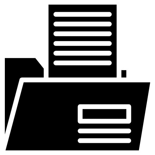 Folder Glyph Icon | Data Storage