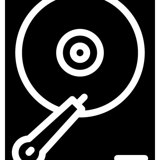 Hard Drive Glyph Icon | Data Storage