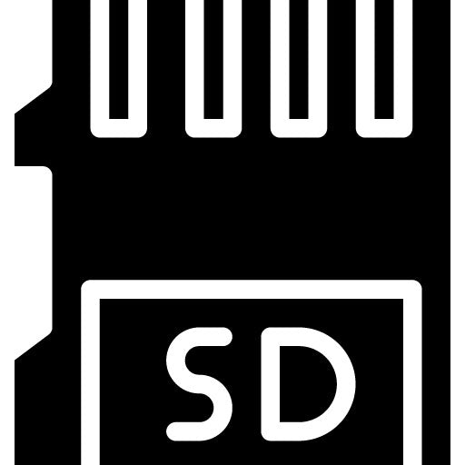 Memory Card Glyph Icon
