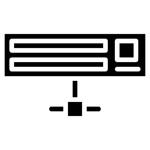 Network Drive Glyph Icon