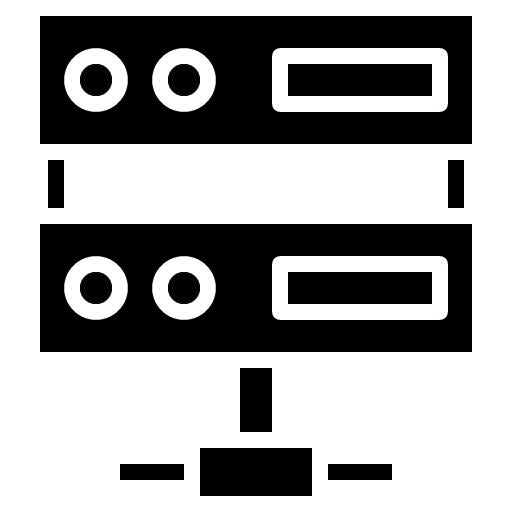 Server Glyph Icon | Data Storage