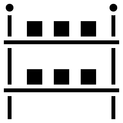 Storage Rack Glyph Icon