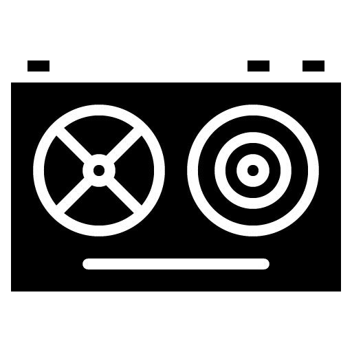 Tape Drive Glyph Icon