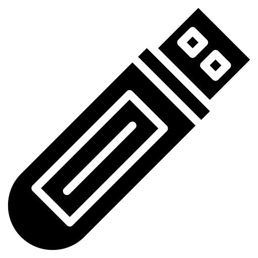 USB Flash Drive Glyph Icon
