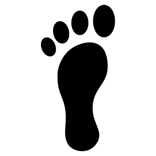 Footprint Glyph Icon | Private Detective