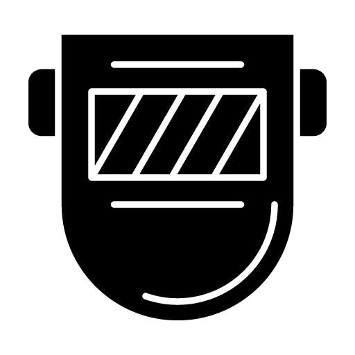Welding Mask Glyph Icon