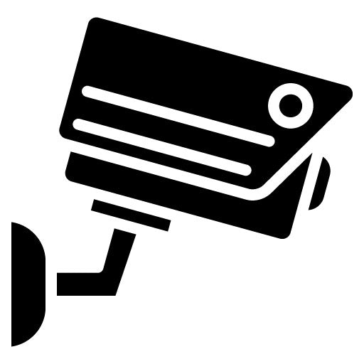 Security Camera Glyph Icon | Private Detective