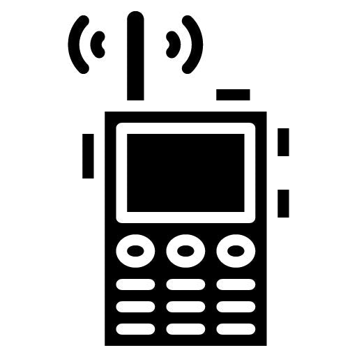 Walkie Talkie Glyph Icon | Private Detective