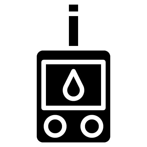 Blood Glucose Meter Glyph Icon | World Diabetes Day