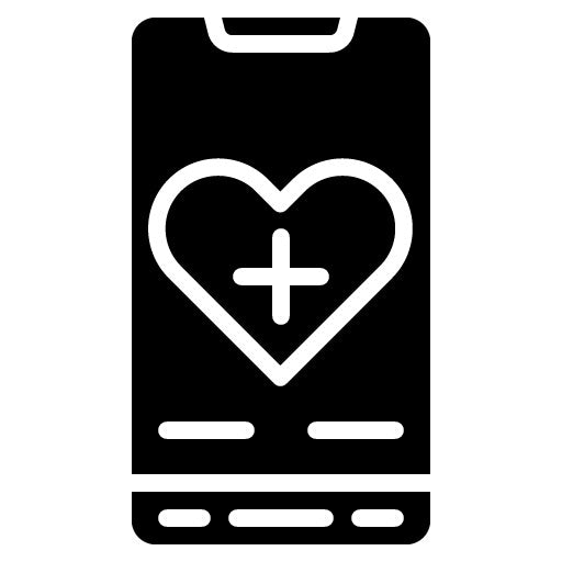 Diabetes App Glyph Icon