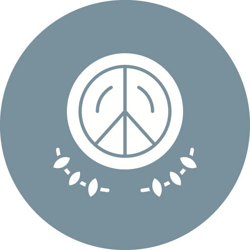 Peace Glyph Circle Icon