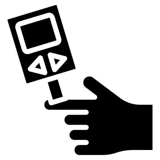 Diabetes Monitoring Glyph Icon