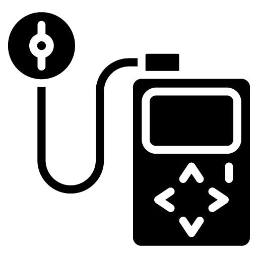 Insulin Pump Glyph Icon | World Diabetes Day