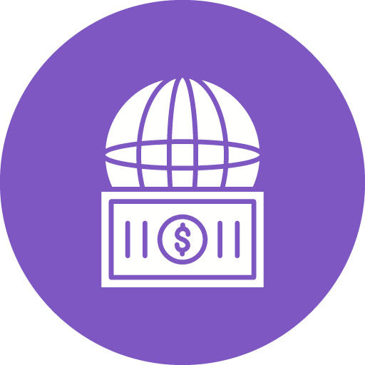 Economic Diplomacy Glyph Circle Icon