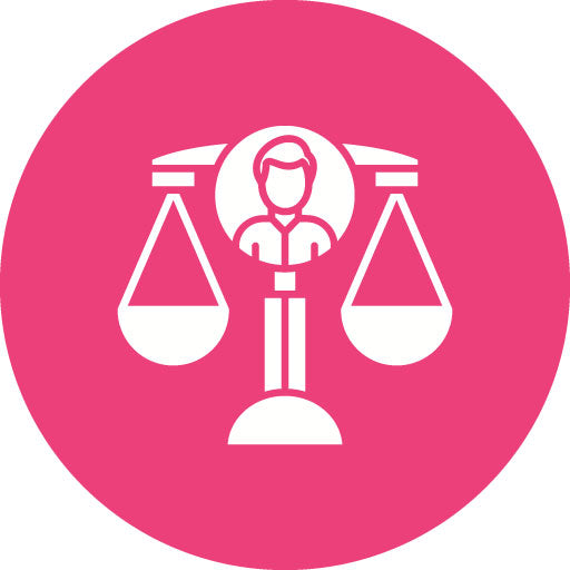 Human Rights Glyph Circle Icon