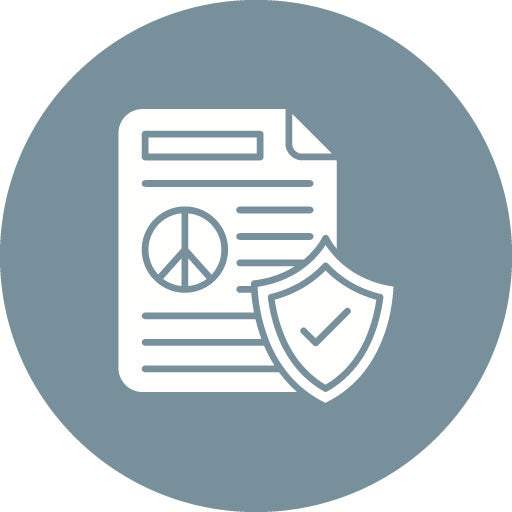 Policy Glyph Circle Icon