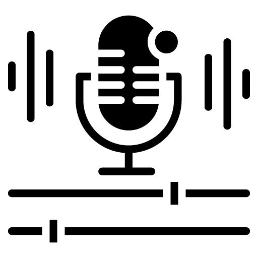 Voice Interface Panel Glyph Icon